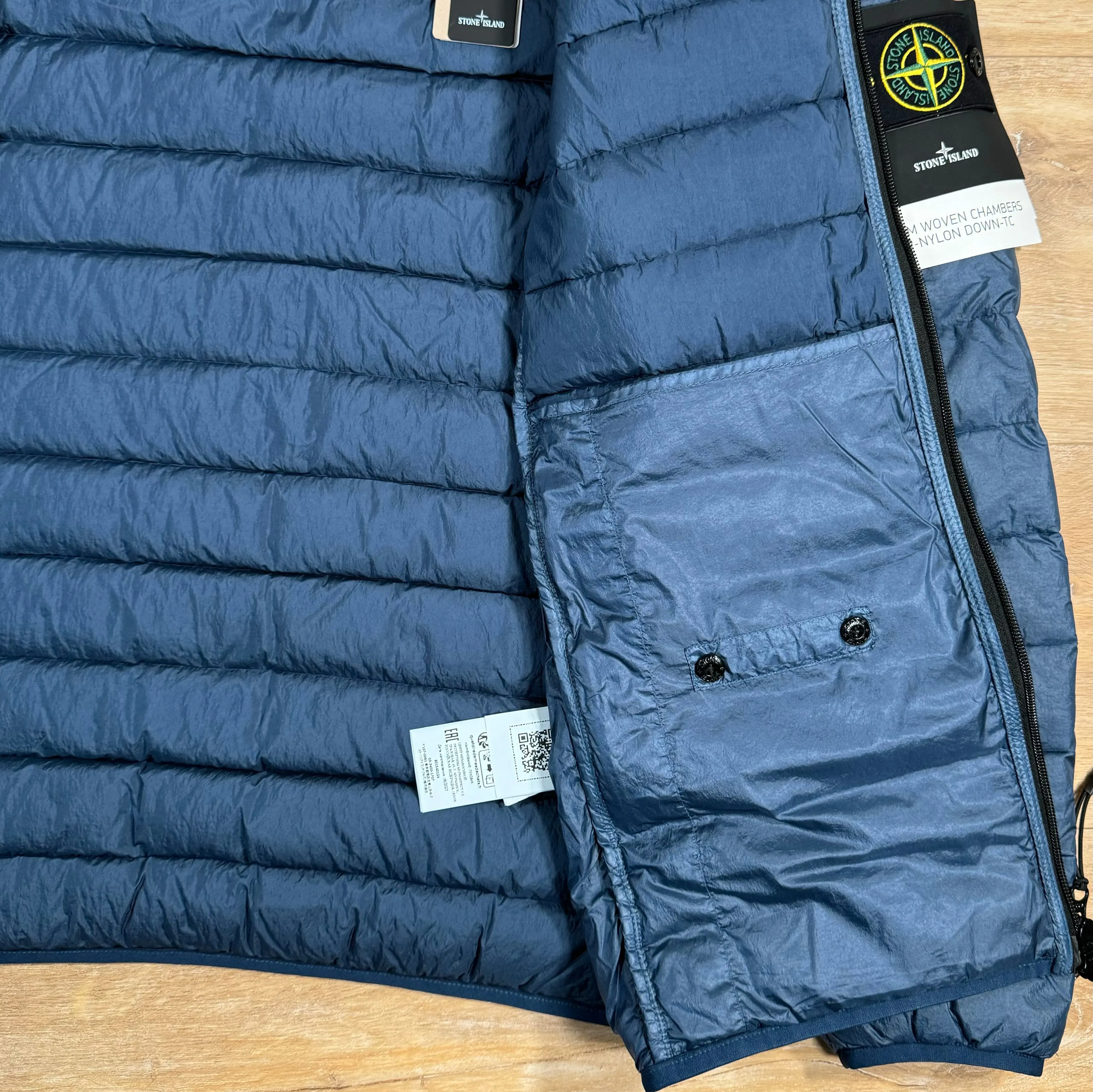 Stone Island Nylon Down-TC Jacket in Avio Blue