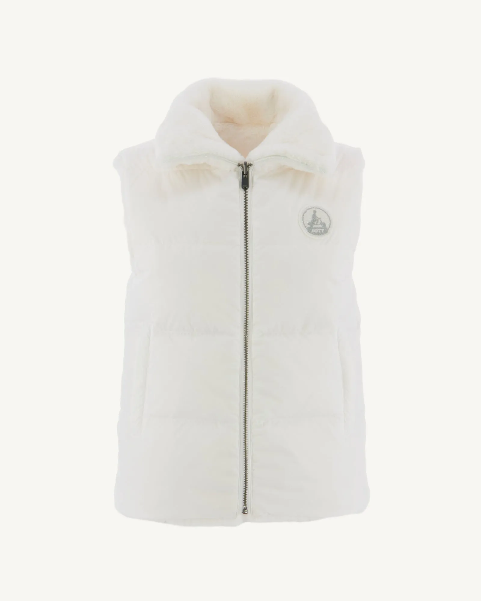 Swarovski Reversible Sleeveless Coat Grand Froid White Daria