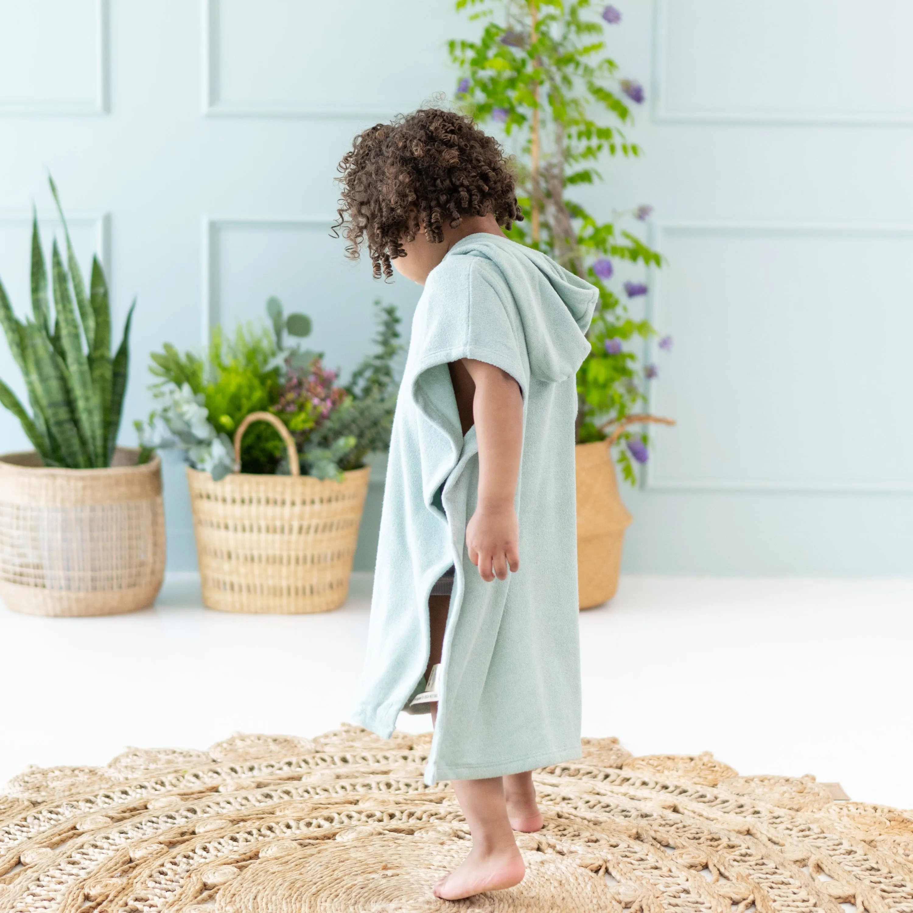 Swim Poncho in Sage