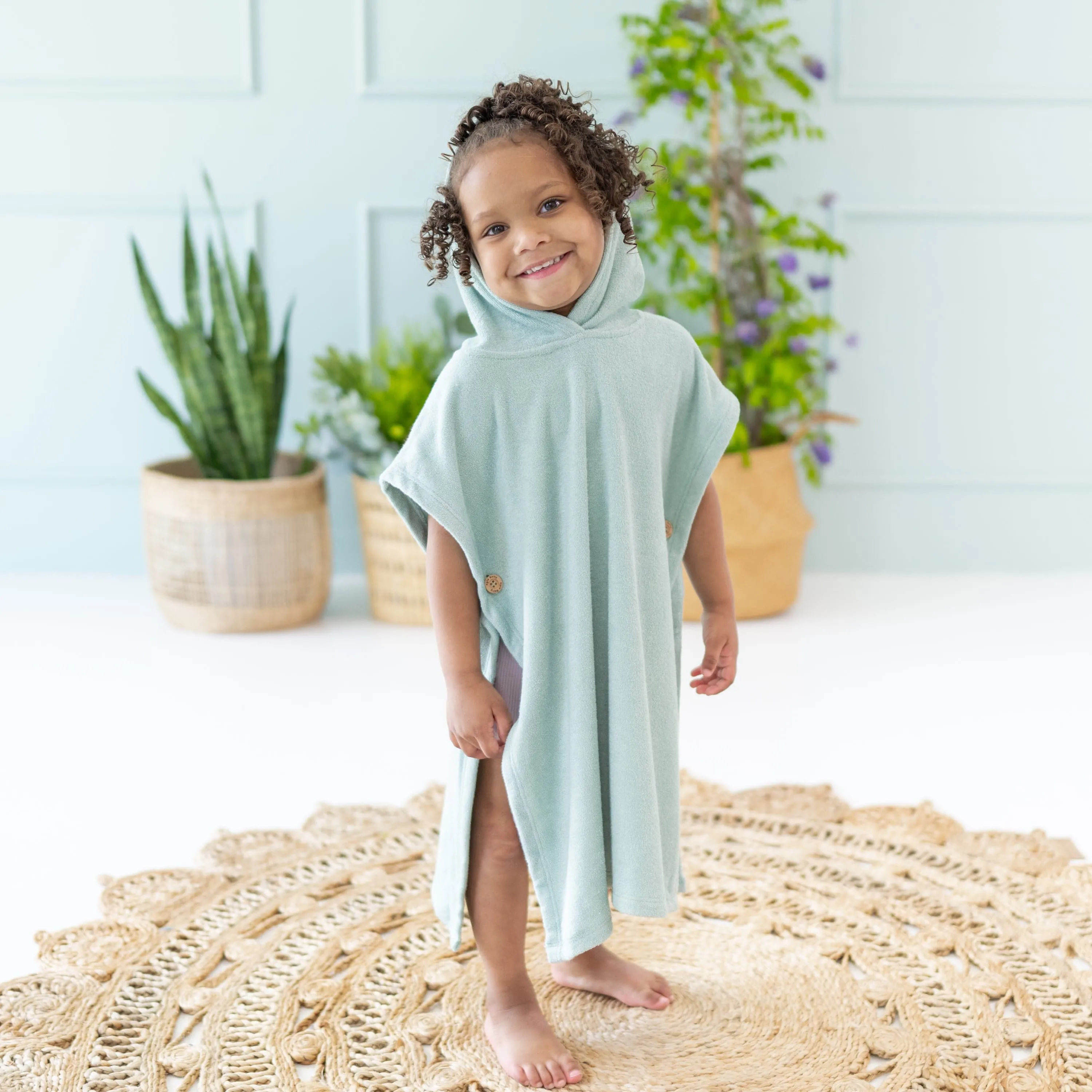 Swim Poncho in Sage