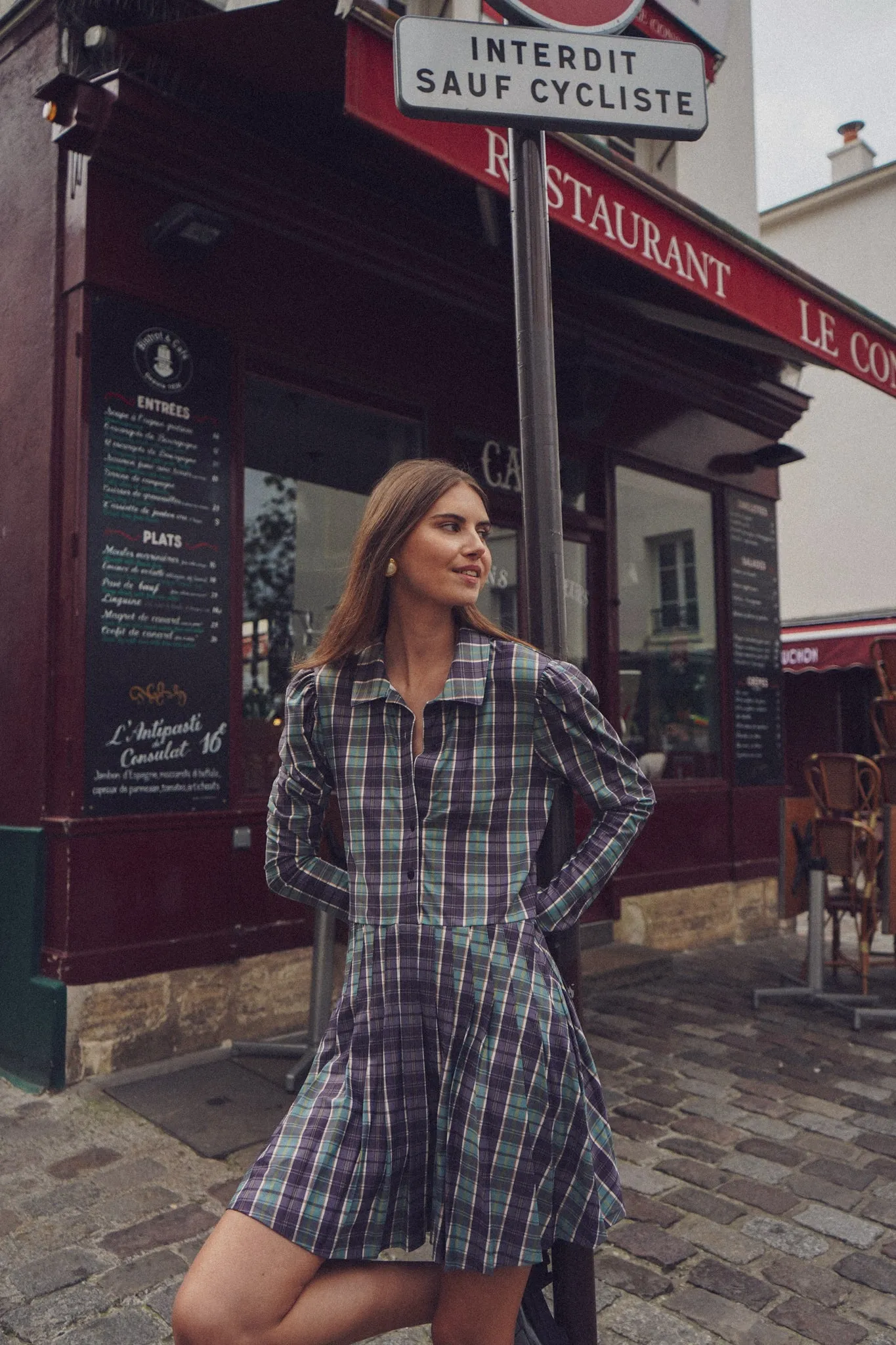 The Edith Dress - Galway Plaid