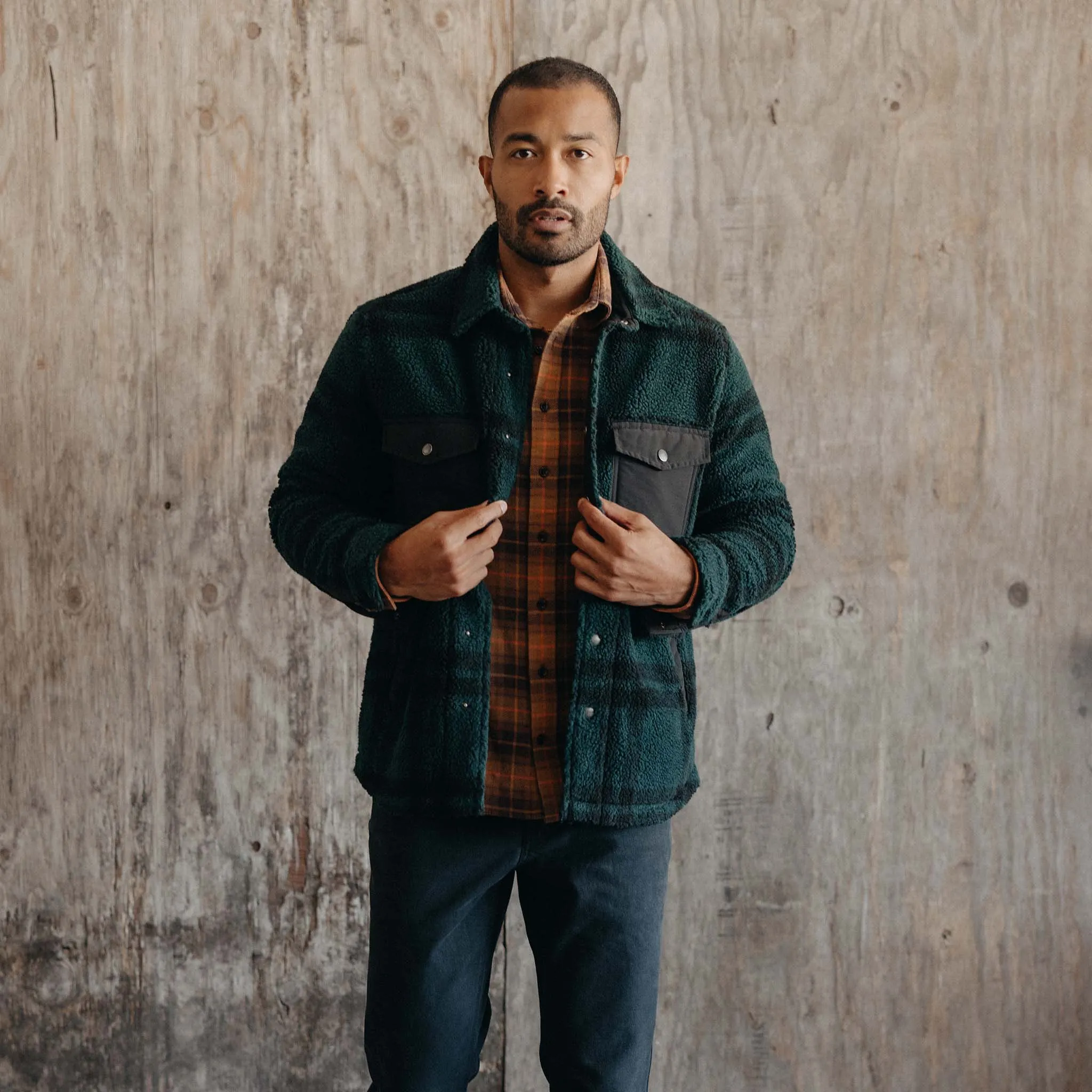 The Timberline Jacket in Dark Spruce Plaid