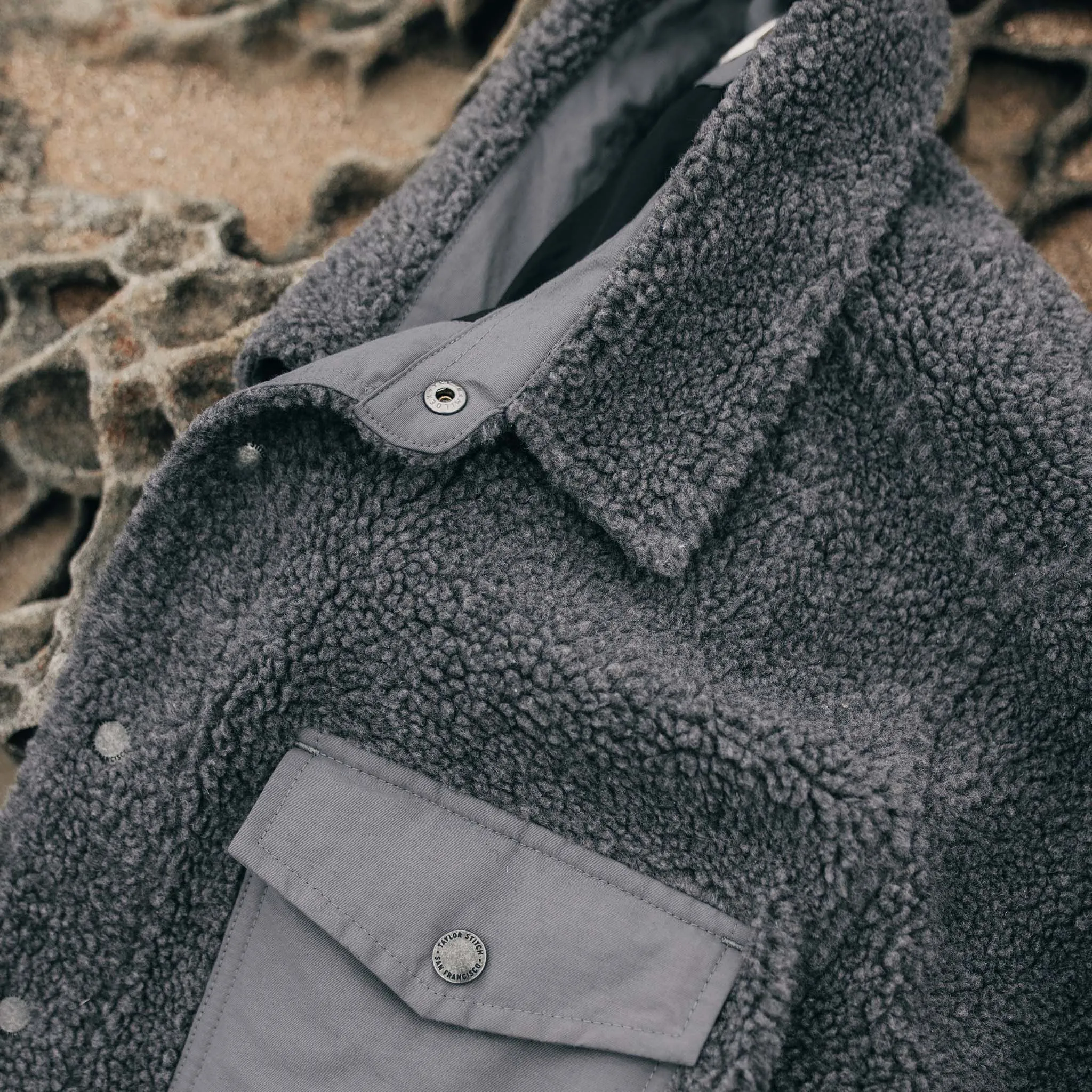 The Timberline Jacket in Greystone Fleece