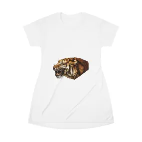 Tiger All Over Print T-Shirt Dress