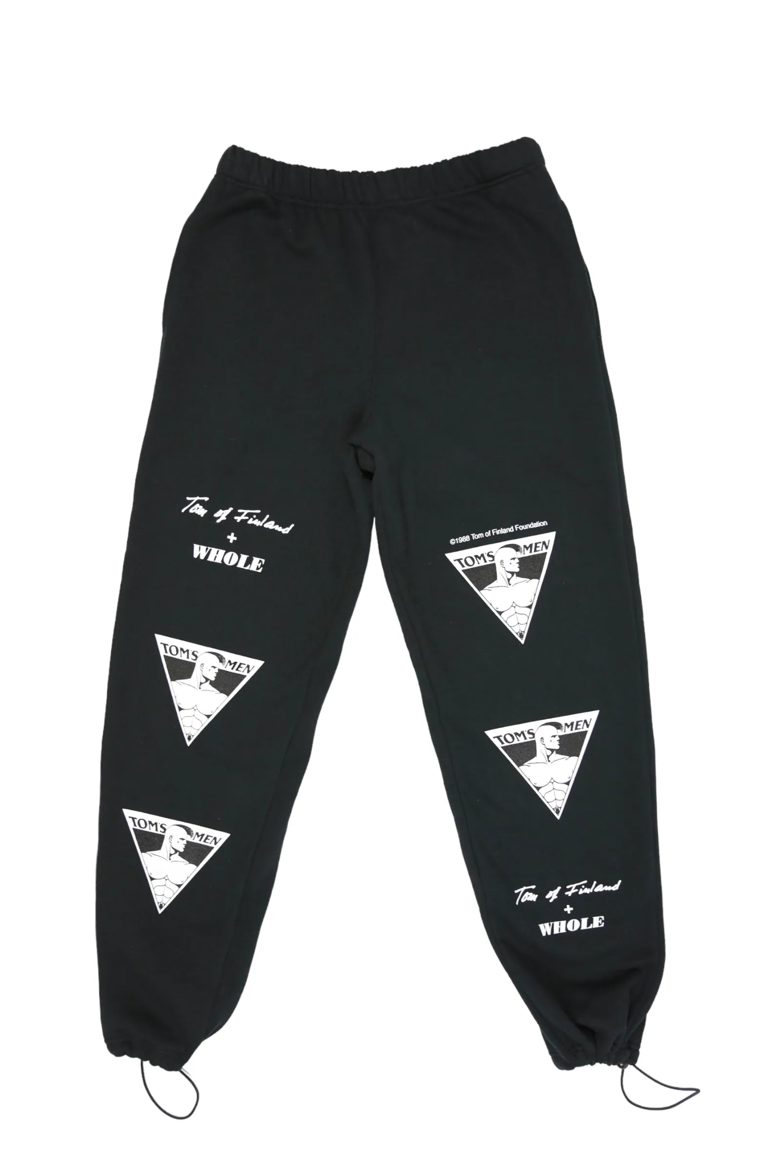 TOM OF FINLAND x WHOLE PUNK LOGO SWEATPANTS BLACK