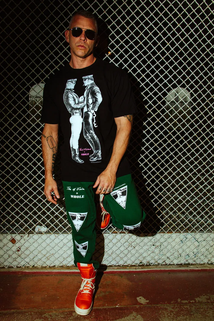 TOM OF FINLAND x WHOLE PUNK LOGO SWEATPANTS GREEN