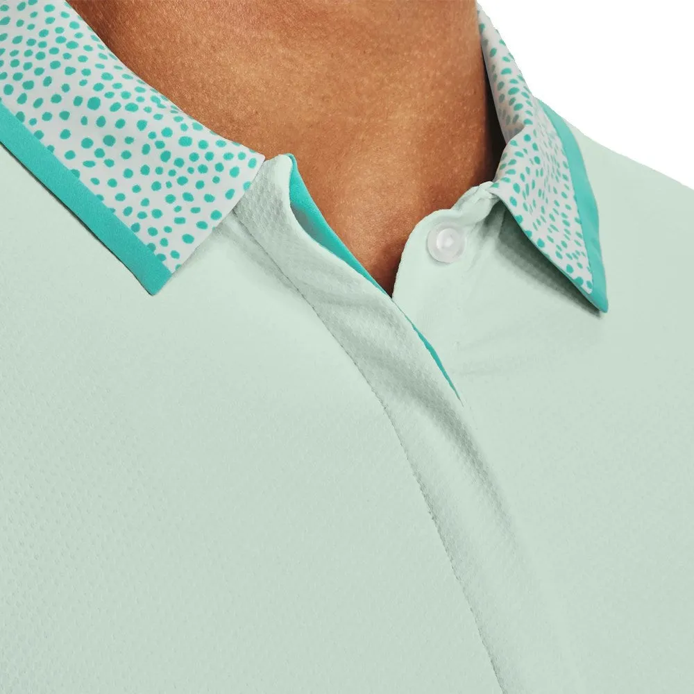 Under Armour Women's Iso-Chill Golf Polo Shirt - Sea Mist/Neptune