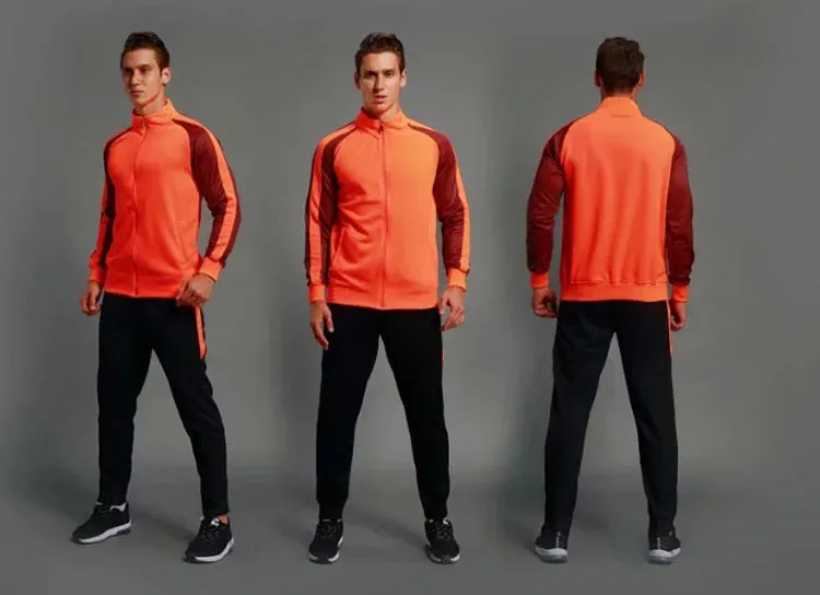 Unisex Sports Soccer Basketball Running Tracksuit Customizable Pants and Top Set