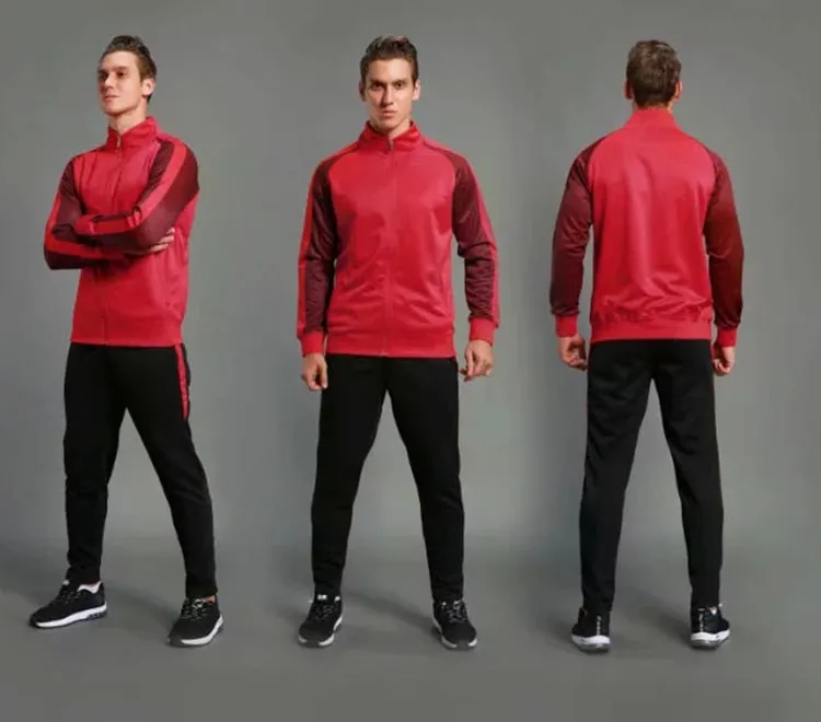 Unisex Sports Soccer Basketball Running Tracksuit Customizable Pants and Top Set