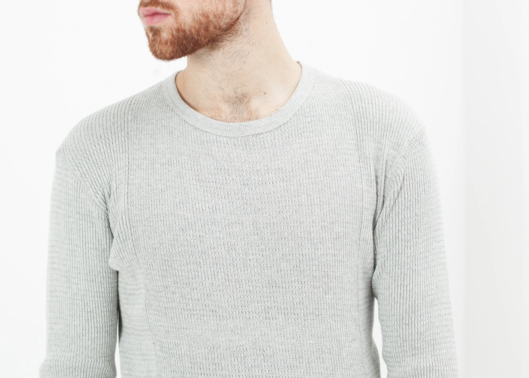 Waffle Knit Long Sleeve Tee