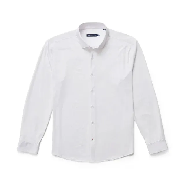 White Long Sleeve Stretch Shirt