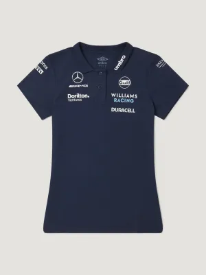 Williams Racing F1 2023 Women's Team CVC Media Polo Shirt -Blue