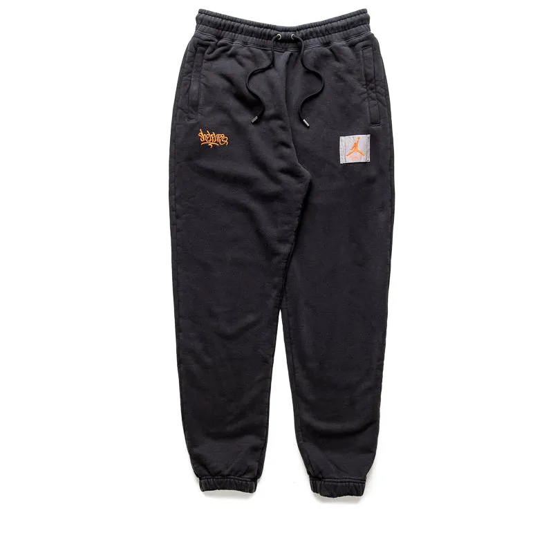 Women's Shelflife x Jordan Sweatpants - Black/Total Orange