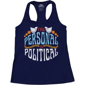 Women's The Personal is Political Racerback Tank Top