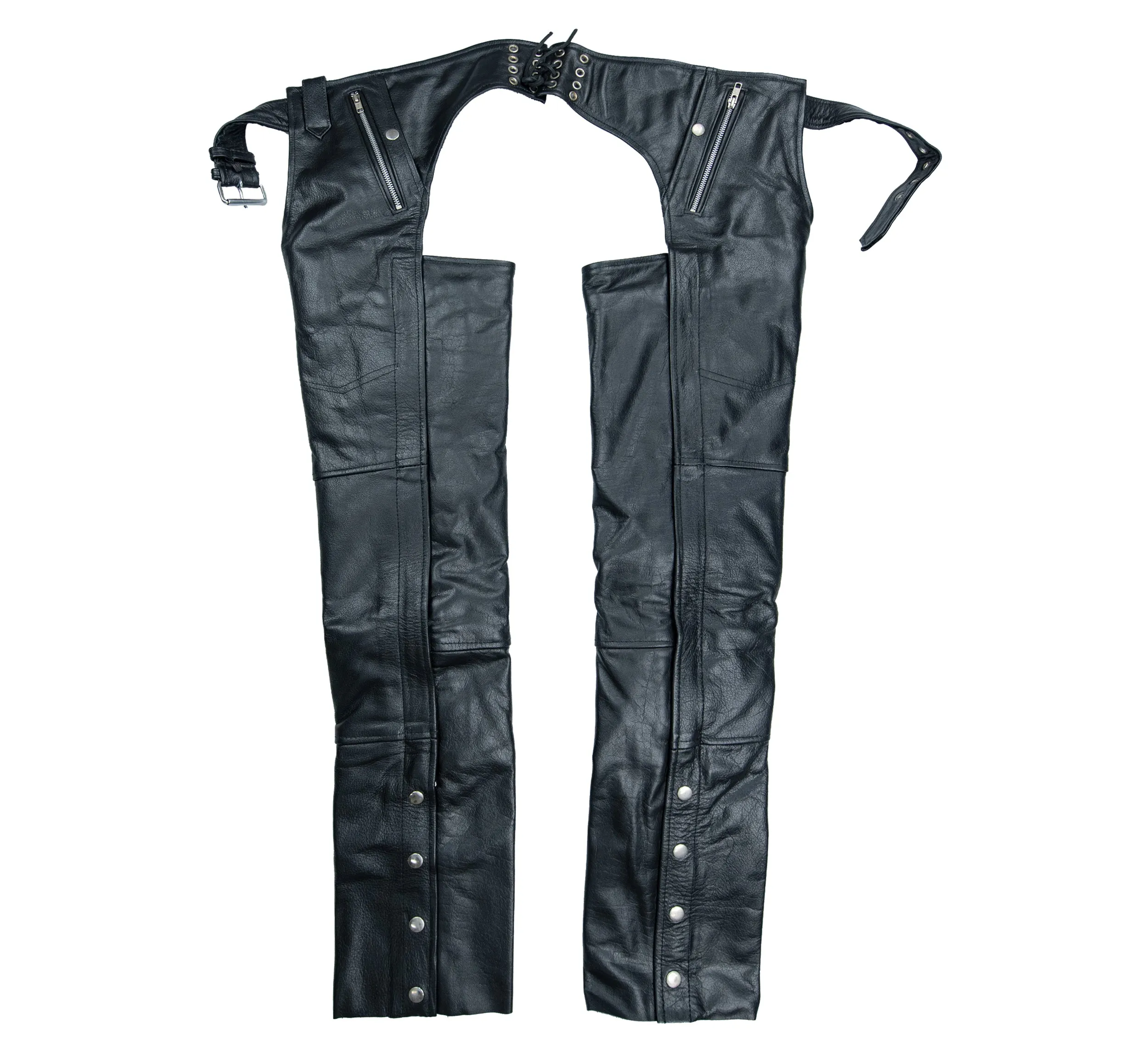 XElement B7700 Unisex Leather Motorcycle Chaps