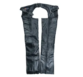 XElement B7700 Unisex Leather Motorcycle Chaps