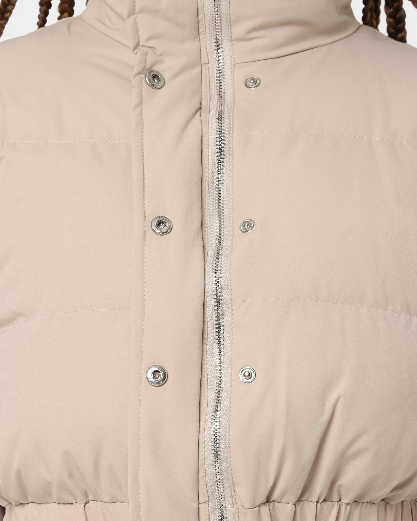 XXIIII Women's Dee Crop Puffer Jacket Beige